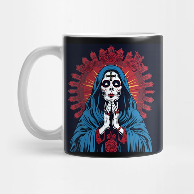 Day Of The Dead - Praying La Calavera Catrina - Santa Muerte by VisionDesigner